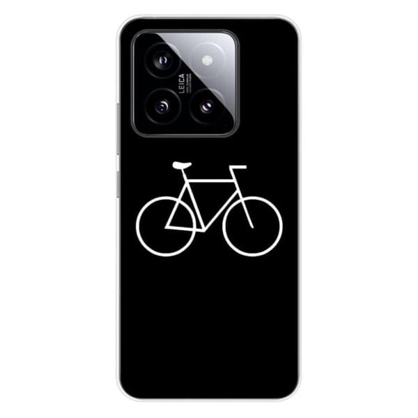 Siliconskal i tryck kompatibel med Xiaomi 14 Pro Bike Hipster