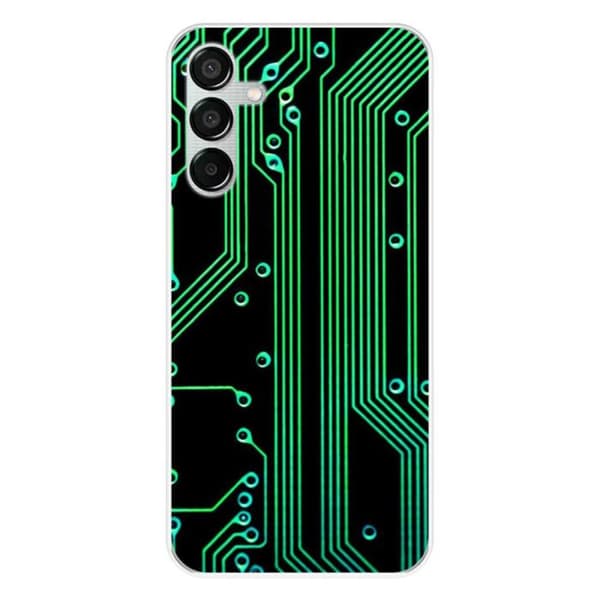 Silicone-skal med tryck kompatibel med Samsung Galaxy M15 5G Geek kretsstruktur