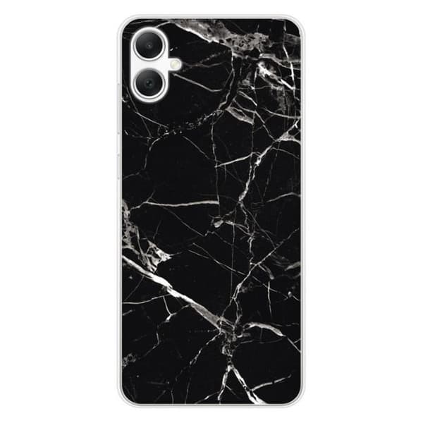 Siliconfodral med tryck, kompatibel med Samsung Galaxy A05, Svart Marmor