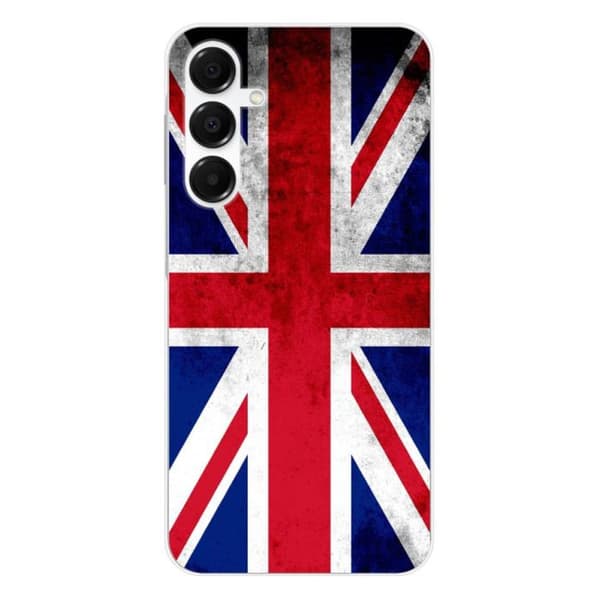 Siliconfodral med tryck kompatibelt med Samsung Galaxy A36 5G England flagga