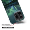 Miniatyrbild 6 av 6: Silicone-fodral med tryck kompatibelt med Xiaomi 14 Pro Aurores Boréales