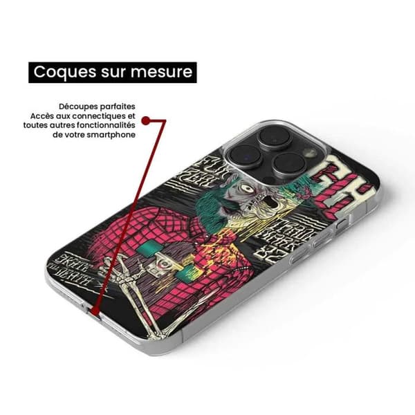 Coque i silikon med tryck kompatibel med Samsung Galaxy A36 5G Skull Urgh