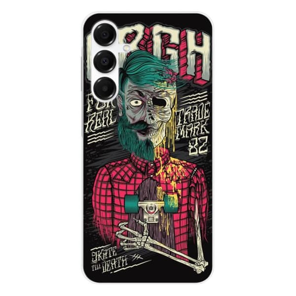 Coque i silikon med tryck kompatibel med Samsung Galaxy A36 5G Skull Urgh
