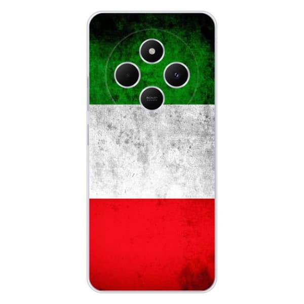 Siliconfodral med tryck kompatibel med Xiaomi Redmi 14C 4G Italiens flagga