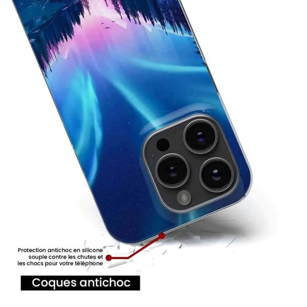 Siliconfodral med tryck kompatibel med Xiaomi Redmi Note 13 Pro 5G Nattfall