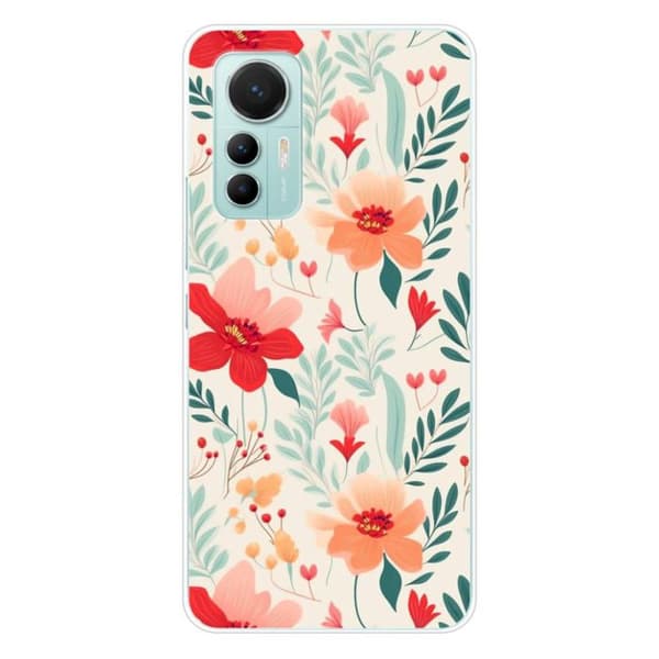 Silikonskal med tryck kompatibel med Xiaomi Mi 12 Lite Blomvägg