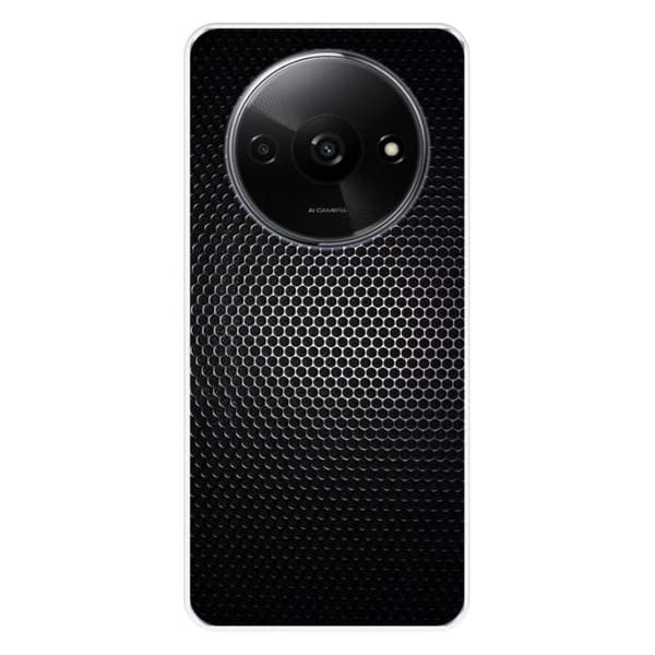 Siliconfodral med tryck kompatibelt med Xiaomi Redmi A3 4G Dark Metal