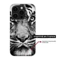 Miniatyrbild 2 av 6: Siliconfodral med tryck kompatibel med Samsung Galaxy A36 5G Vit och svart tiger