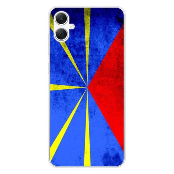 Siliconfodral med tryck kompatibel med Samsung Galaxy A05 Flagga La Réunion
