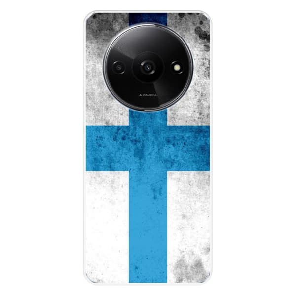 Siliconfodral med tryck kompatibelt med Xiaomi Redmi A3 4G Marseille Flagga