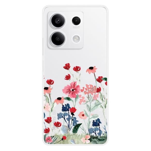 Siliconfodral med tryck kompatibel med Xiaomi Redmi Note 13 5G Vår i blommor