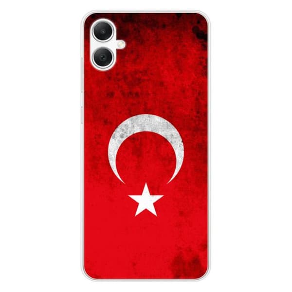 Silikonskal med tryck kompatibel med Samsung Galaxy A05 Turkiets flagga