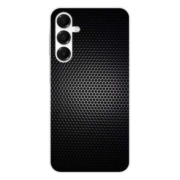 Siliconeficka med tryck kompatibel med Samsung Galaxy A36 5G Dark Metal