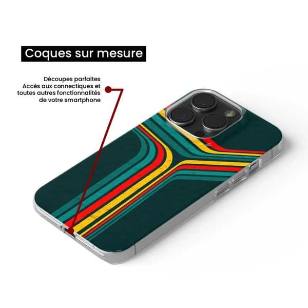 Silicone-fodral med tryck kompatibel med Samsung Galaxy A05 Retro linjer