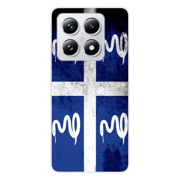 Siliconfodral med tryck som är kompatibelt med Xiaomi 14T Pro Martinique flagga