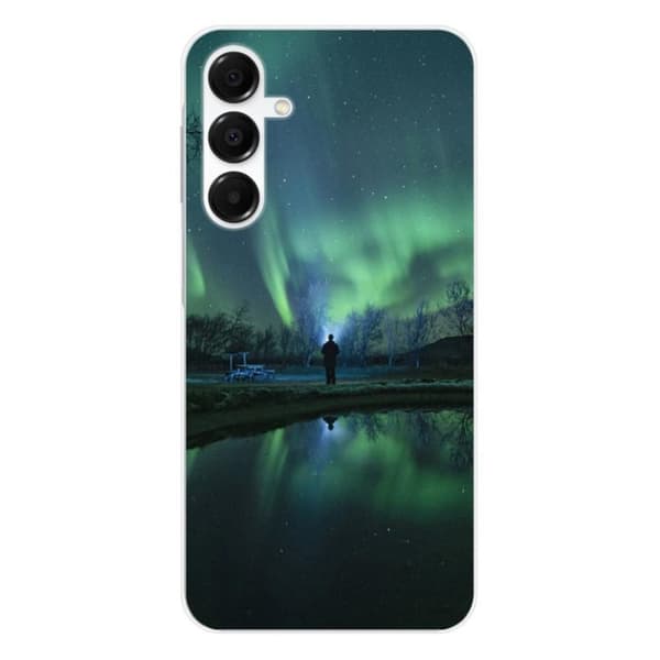 Silicone-skal med tryck kompatibel med Samsung Galaxy A36 5G Aurores Boréales