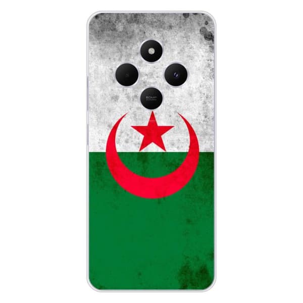 Siliconfodral med tryck kompatibel med Xiaomi Redmi 14C 4G Algeriets flagga