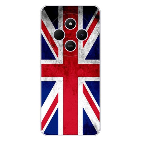 Silicone-skal med tryck kompatibel med Xiaomi Redmi 14C 4G Englandsflagga
