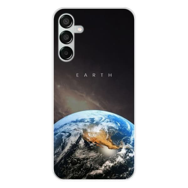 Siliconcase med tryck kompatibel med Samsung Galaxy M15 5G Earth