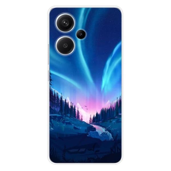 Siliconfodral med tryck kompatibel med Xiaomi Redmi Note 13 Pro Plus 5G Fallen i natt