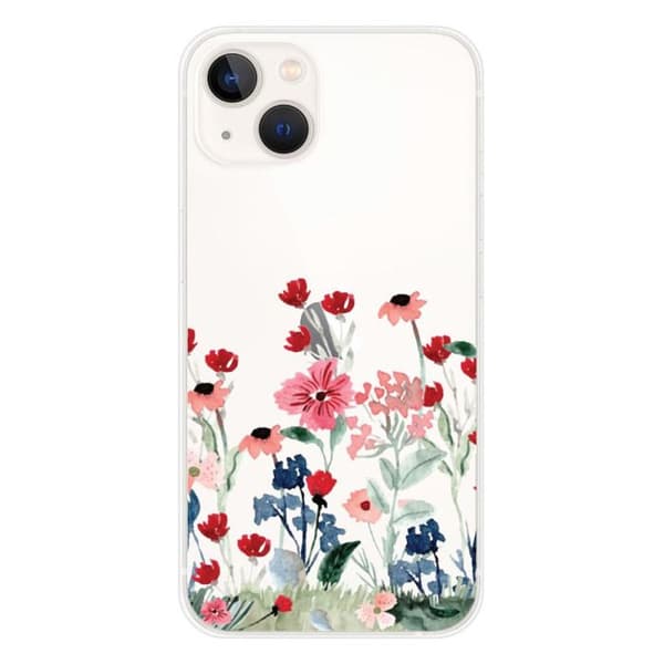 Siliconfodral med tryck kompatibel med Apple iPhone 13 Vår i blommor