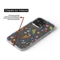 Miniatyrbild 3 av 6: Silicone-case med tryck kompatibel med Apple iPhone 16 Färgade blommor