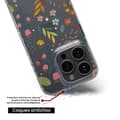 Miniatyrbild 6 av 6: Silicone-case med tryck kompatibel med Apple iPhone 16 Färgade blommor