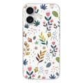 Miniatyrbild 1 av 6: Silicone-case med tryck kompatibel med Apple iPhone 16 Färgade blommor