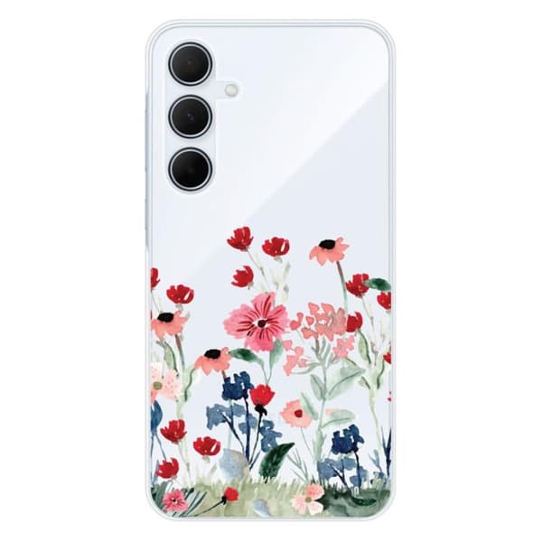 Silikonskal med tryck kompatibel med Samsung Galaxy A35 5G Vår i blommor