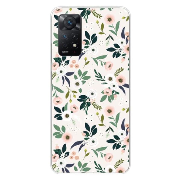 Siliconfodral med tryck kompatibelt med Xiaomi Redmi Note 11 Pro Plus 5G Blommor