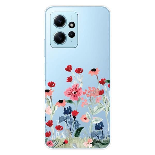 Siliconetryckskal kompatibel med Xiaomi Redmi Note 12 4G Vår i blommor