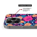 Miniatyrbild 5 av 6: Siliconfodral med tryck kompatibelt med Xiaomi Redmi Note 13 4G, Exotiska Blommor