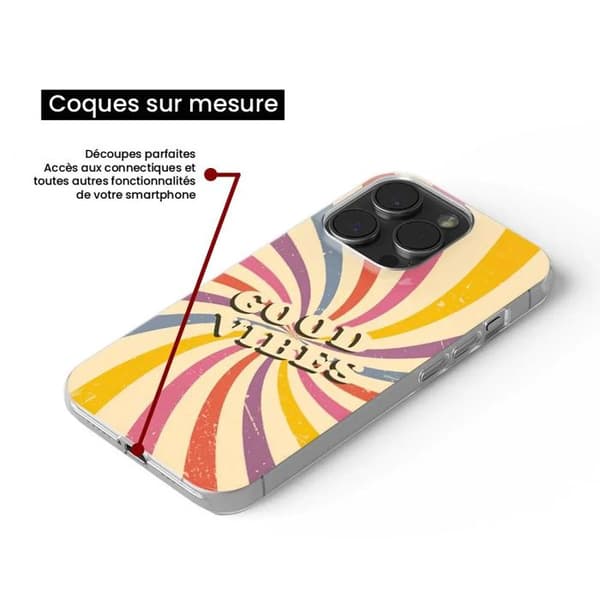 Coque i silikon med tryck kompatibel med Samsung Galaxy M15 5G Good vibes