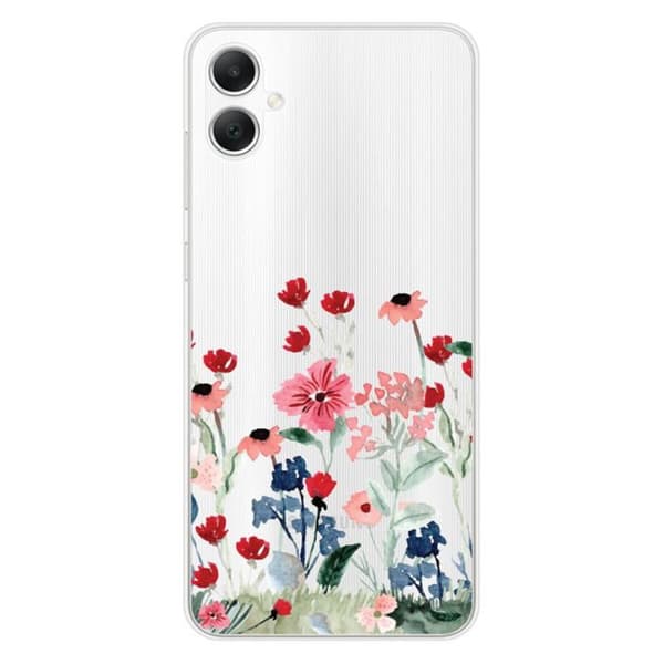 Silicone-skal med blommönster kompatibel med Samsung Galaxy A05 Vår i blommor