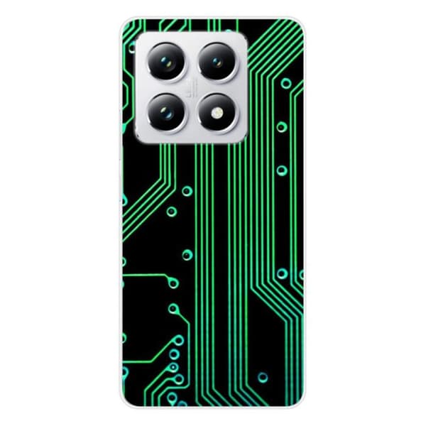 Silicone-skal med tryck som är kompatibel med Xiaomi 14T Pro Geek-kretsstruktur