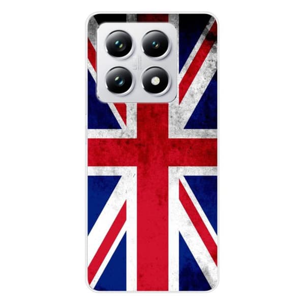 Silicone-skal med tryck kompatibel med Xiaomi 14T 4G England flagga
