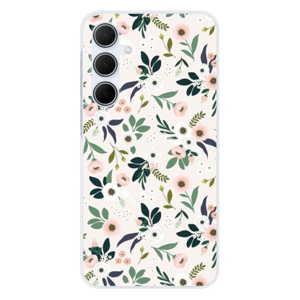 Silicone-skal med tryck kompatibel med Samsung Galaxy A35 5G Blommor
