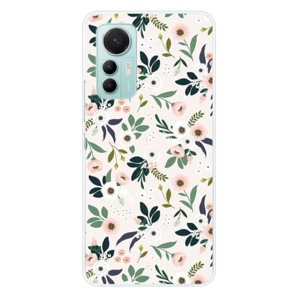 Siliconfodral med tryck kompatibel med Xiaomi Mi 12 Lite Blommor