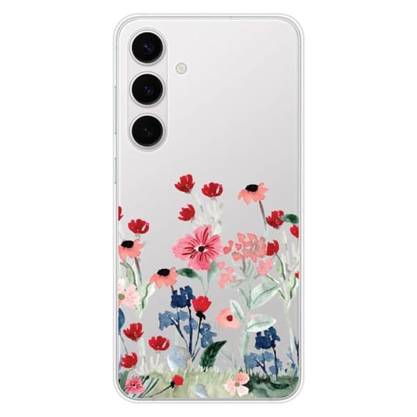 Siliconetui med tryck kompatibel med Samsung Galaxy S24 FE Blomstrande vår