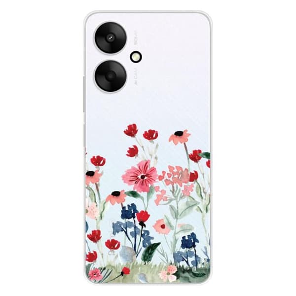 Siliconfodral med tryck kompatibel med Xiaomi Redmi 13C 5G Vår i blommor