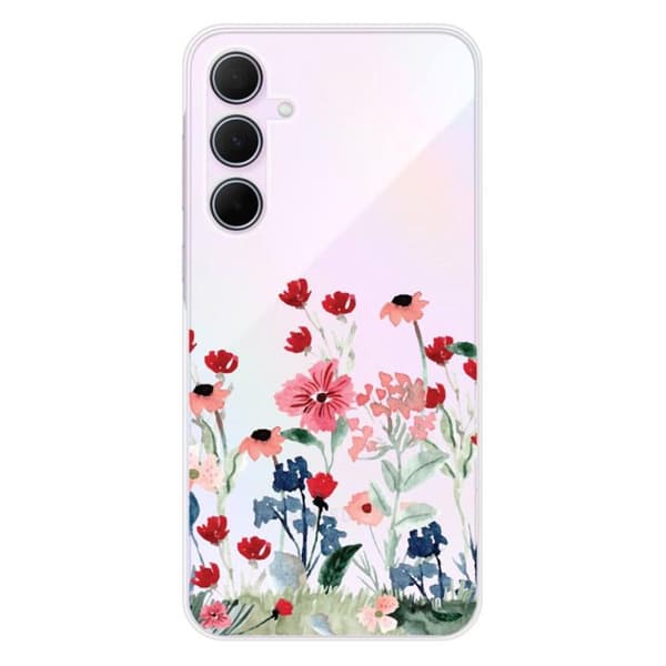 Silicone-skal med tryck kompatibel med Samsung Galaxy A55 5G Blommig vår