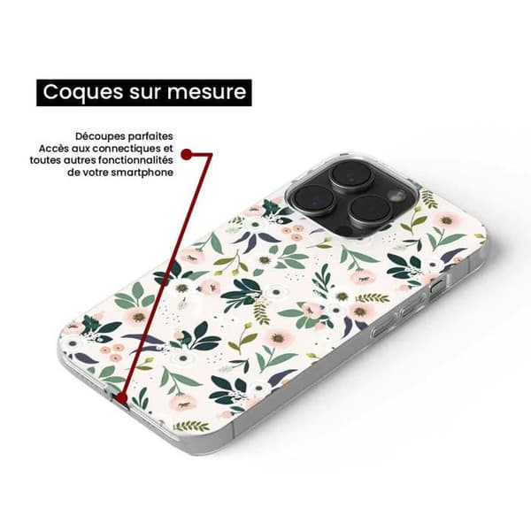 Siliconfodral med tryck kompatibel med Xiaomi Redmi Note 12 4G Blommor