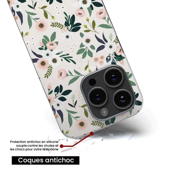 Siliconfodral med tryck kompatibel med Xiaomi Redmi Note 12 4G Blommor