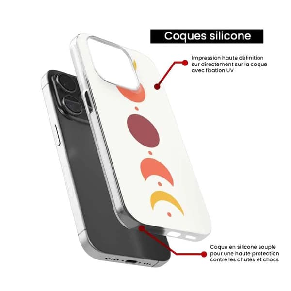 Silicone case med tryck kompatibel med Xiaomi Redmi Note 13 Pro 5G Eclipse