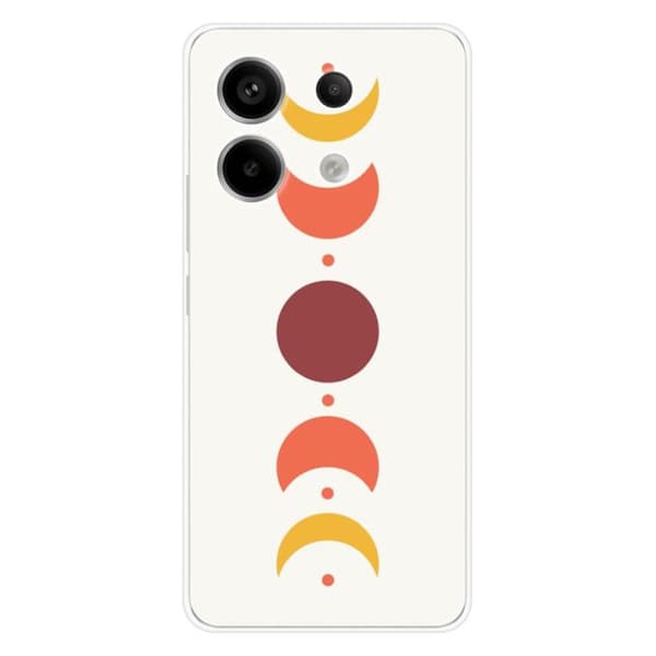 Silicone case med tryck kompatibel med Xiaomi Redmi Note 13 Pro 5G Eclipse