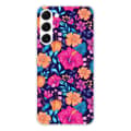 Miniatyrbild 1 av 6: Silicone-skal med tryck kompatibel med Samsung Galaxy S23 Exotiska Blommor