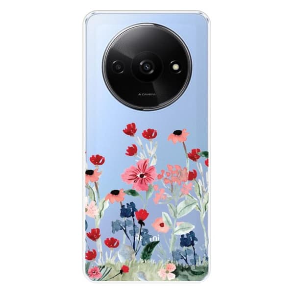 Siliconhölje med tryck kompatibelt med Xiaomi Redmi A3 4G Blomster vår