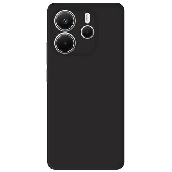 Silicone-skal enhetlig Matt Svart kompatibel med Xiaomi Redmi Note 14 4G