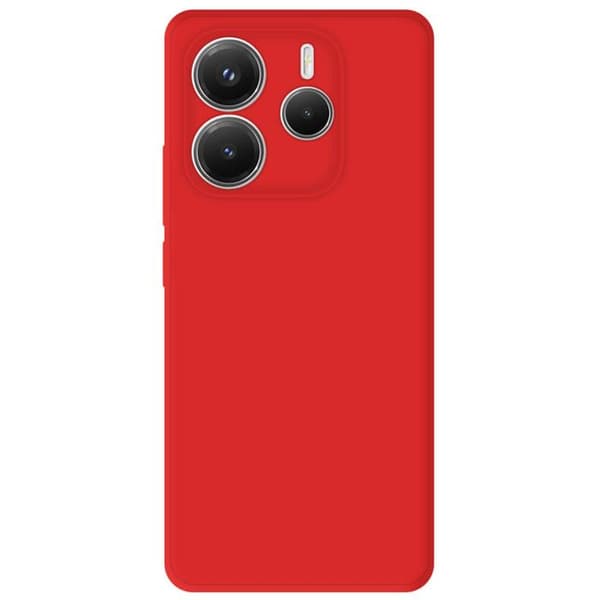 Enfång av silikon i matt röd kompatibel med Xiaomi Redmi Note 14 5G