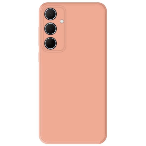 Enfärgad silikonfodral Mat Rose kompatibel med Samsung Galaxy A35 5G